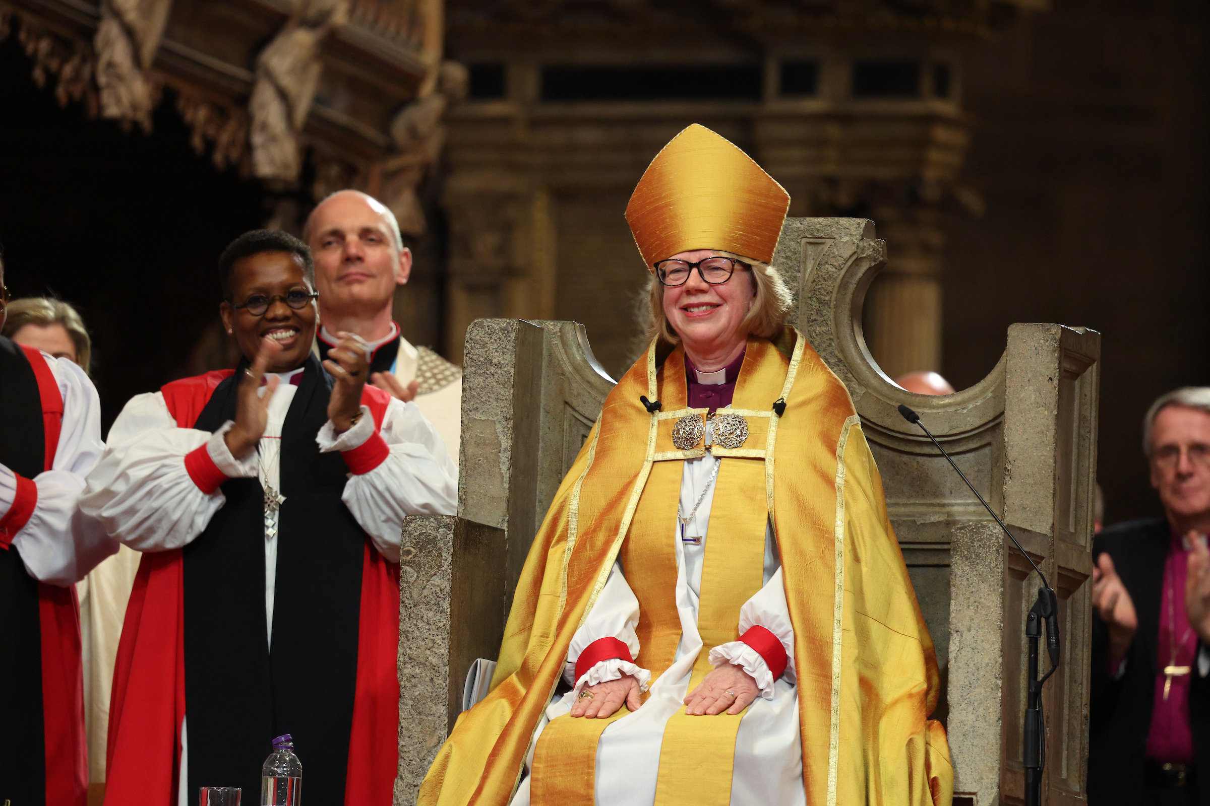 The Most Reverend and Right Honourable Dame Sarah Mullaly during her installation