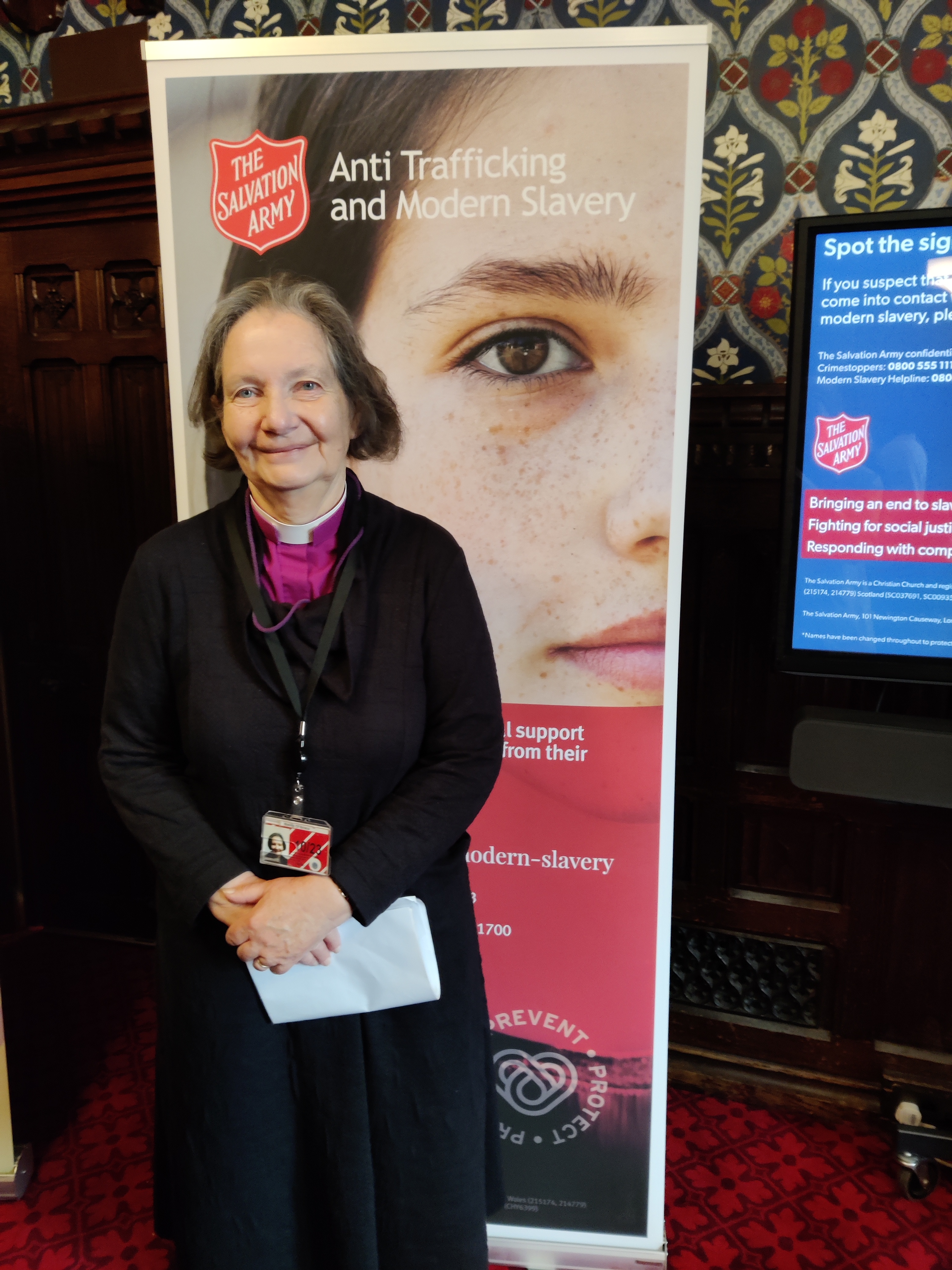 The Rt Revd Vivienne Faull at The Salvation Army's Anti-Slavery Day annual report