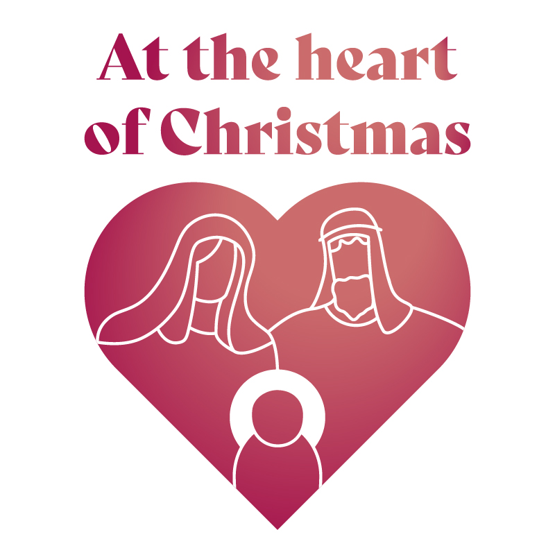 At the heart of christmas logo