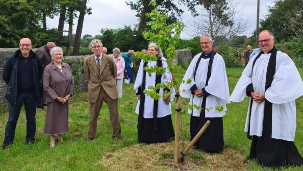 Open Compton Greenfield church celebrates 850th anniversary with tree blessing