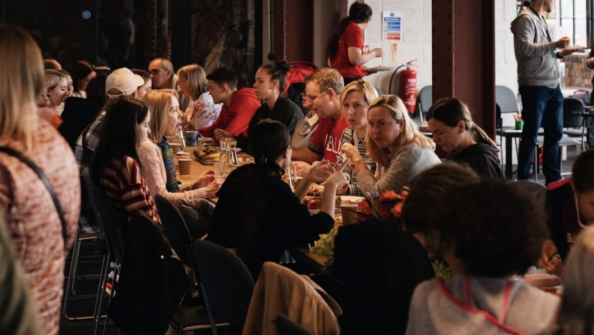Open Pattern Church begins weekly dinner for Ukrainian arrivals 