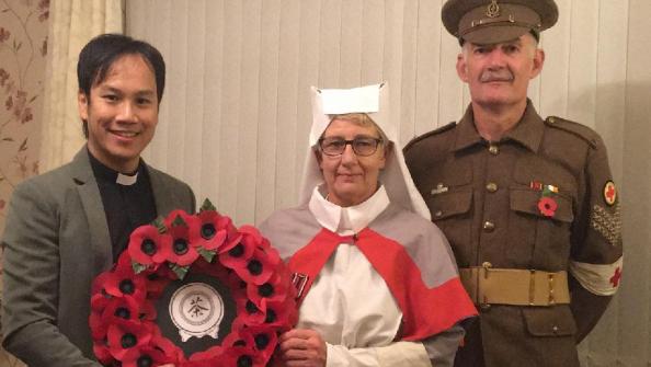 Open Remembrance Day 2021: Revd Mark Nam laid wreath on Whitehall commemorating Chinese 'forgotten army'