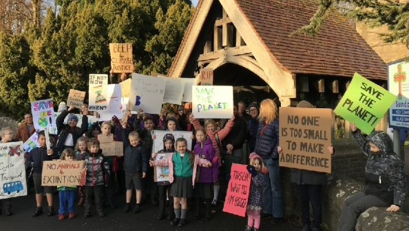 Open School raises awareness of Climate Change with protest